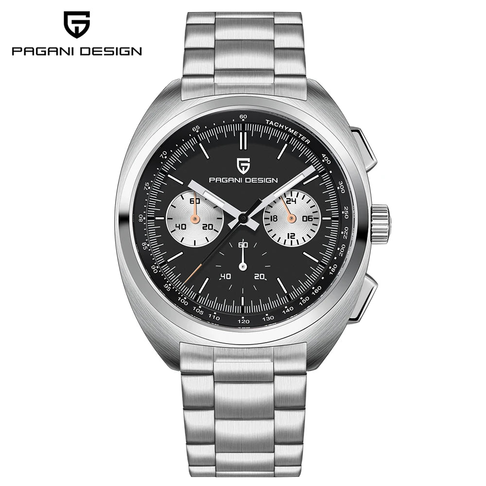 PAGANI DESIGN 2026 NEW Turtle Back Chronograph 1782 fashion quartz wristwatch for Man Luminous Waterproof Watch Reloj hombre