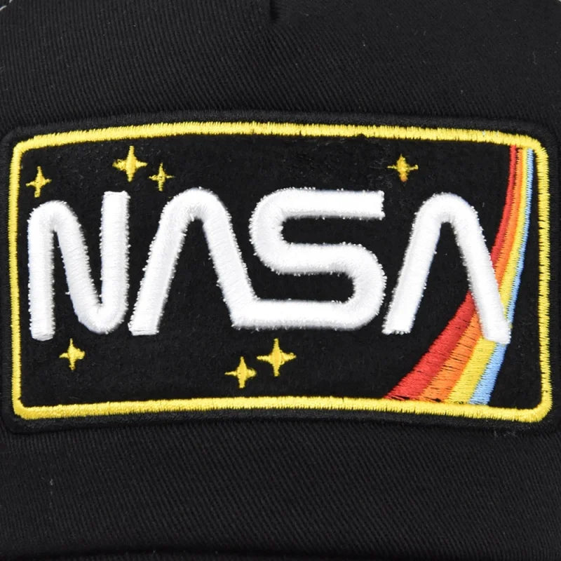 Prémiová 3D kšiltovka s výšivkou NASA, letní síťovaná kšiltovka s barevnými bloky, pánská a dámská outdoorová ležérní kšiltovka typu „duckbill“