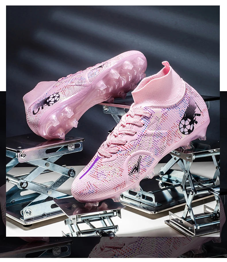 Scarpe da calcio professionali da uomo, scarpe da calcetto con tacchetti, sneakers da calcio ultraleggere per allenamento e sport all’aperto