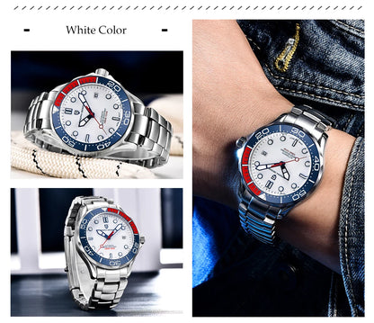 PAGANI DESIGN Men's Watches Mechanical Automatic Watch Sport Ceramic Bezel Luminous Stainless Steel Waterproof Top Watch for Men