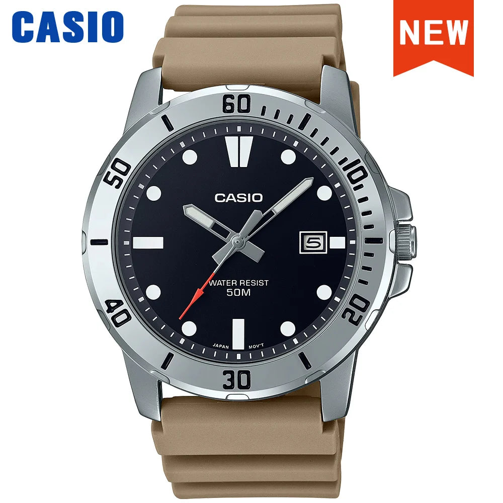 Casio watch for men business fashion resin strap atmospheric waterproof  MTP-VD01-1E