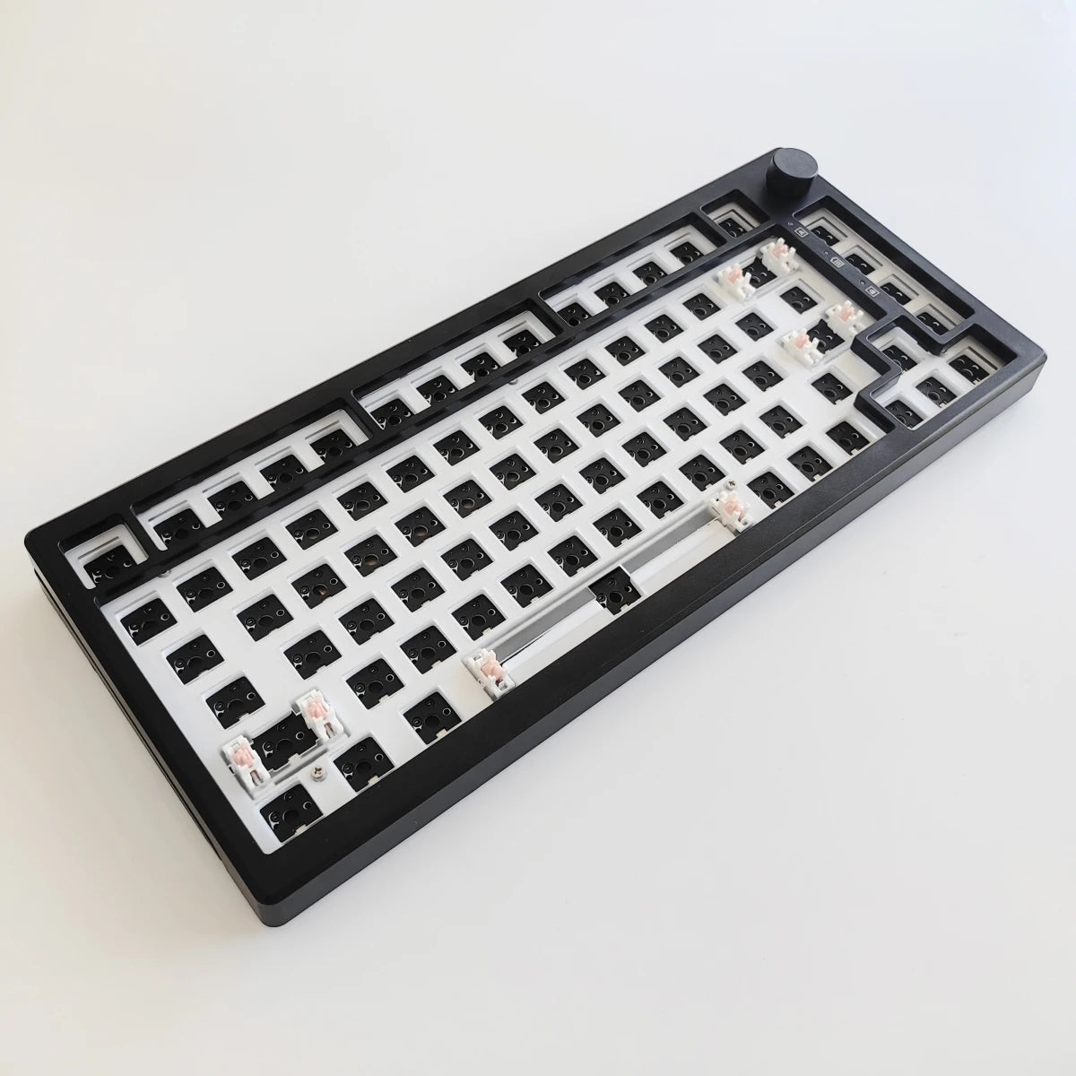 MAIMOOO KX75 75% Keyboard Kit Hotswap Transparent Full RGB Backlit 2.4GHz/Bluetooth Macro Custom DIY Mechanical Keyboard
