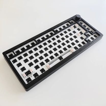 MAIMOOO KX75 75% Keyboard Kit Hotswap Transparent Full RGB Backlit 2.4GHz/Bluetooth Macro Custom DIY Mechanical Keyboard