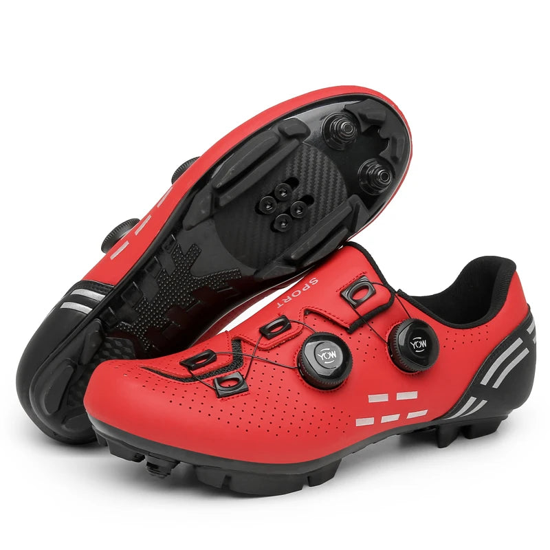 Sapatos de Ciclismo de Alta Qualidade para Homem SPD Autoencaixe Estrada Bicicleta Desporto Sapatos de Ciclismo MTB de Montanha Antiderrapantes para Mulher 36-47