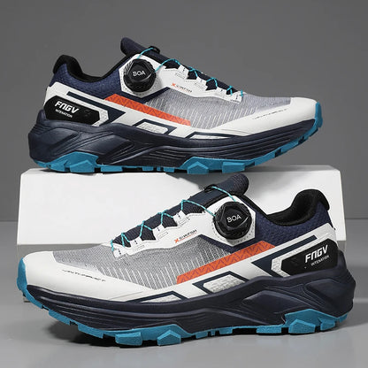 Scarpe da running da uomo primavera/estate, scarpe da trekking outdoor resistenti all’usura con chiusura BOA, stile sportivo e casual traspirante