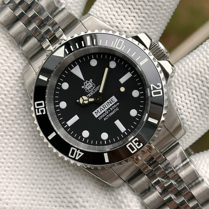 STEELDIVE SD1954 Black Dial 41MM Stainless Steel NH35 Automatic Movement What Ghost Mens 300M Dive Watch  Sapphire Glass