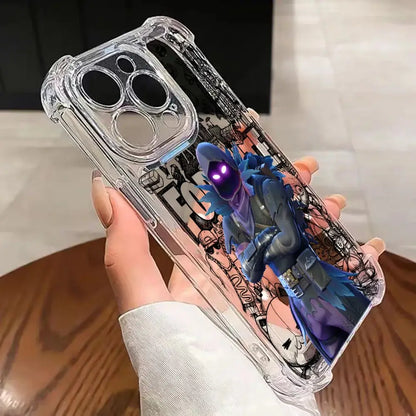 Game Fortnite Phone Case For iPhone 17 16e 16 15 14 13 12 11 Mini Air Pro Max X XR XSMax 7 8 Plus Anti Fall Transparent Cover