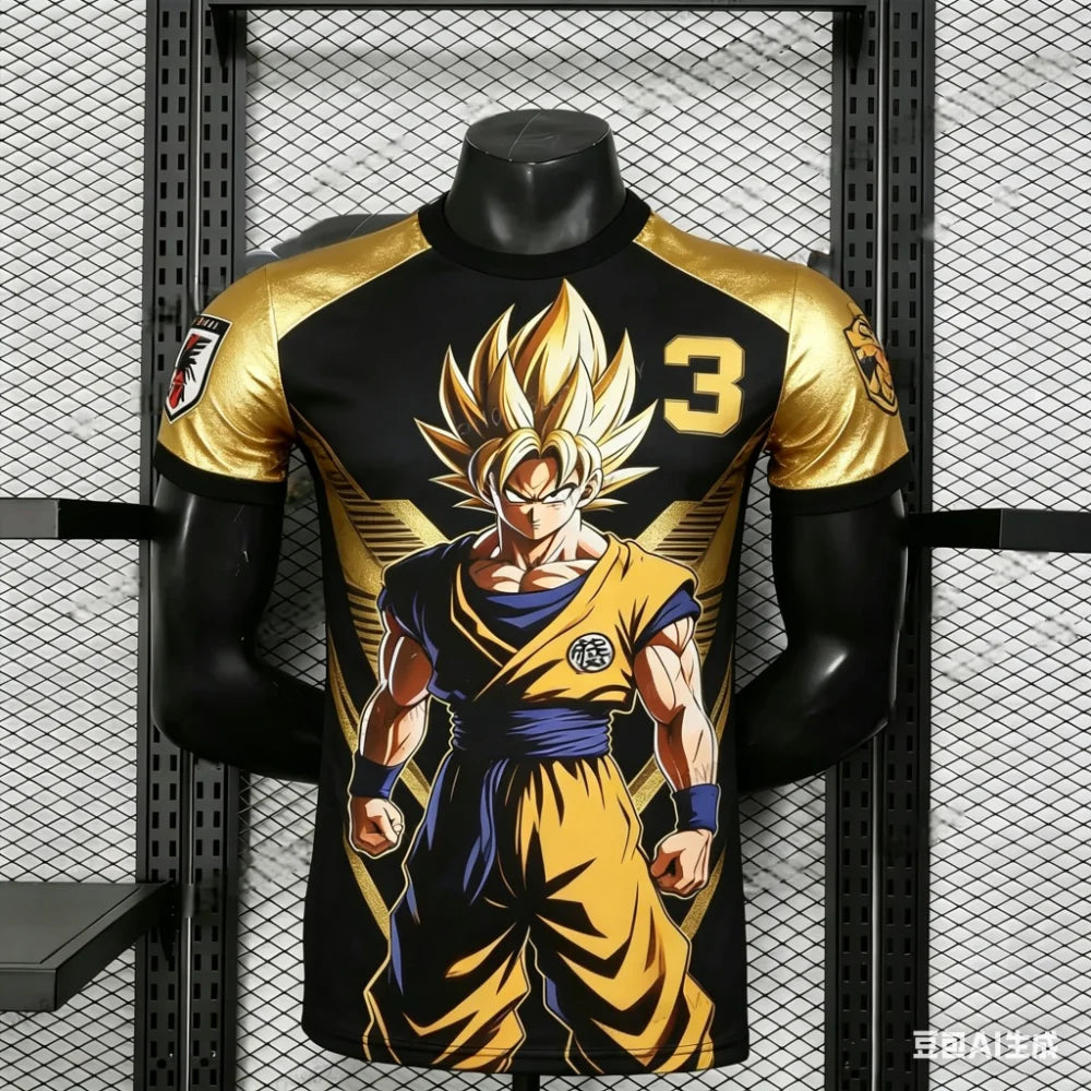 2026 Summer New Dragon Ball Z T-shirt Men's Football Jersey T-shirt Women Casual Fashion Breathable 3D Print Short-sleeved
