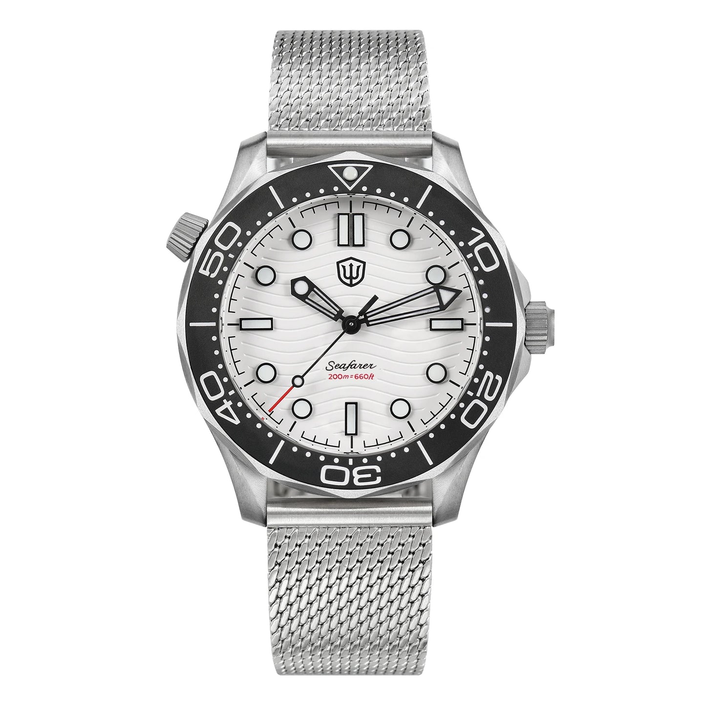 Watchdives 42mm Titanium Dive Watch NTTD VH31 Sweep Second Quartz Movement 200m Waterproof Super Luminous Men Watches