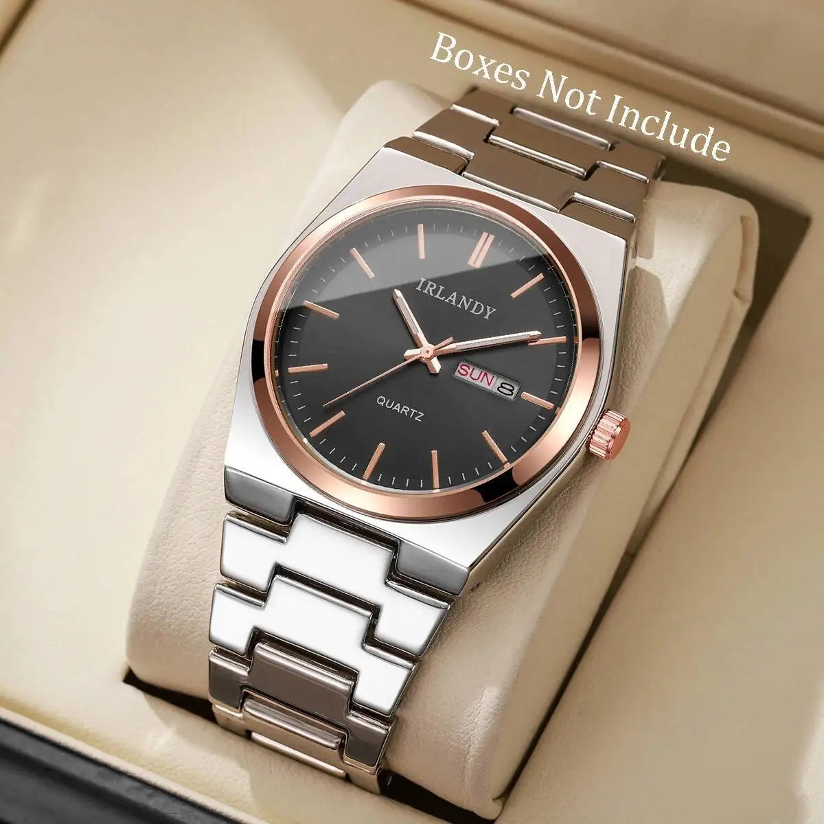 Luxury Mens Calendar Quartz Wristwatches Fashion Men Business Watches Clock Gift Reloj Hombre（Without Box）