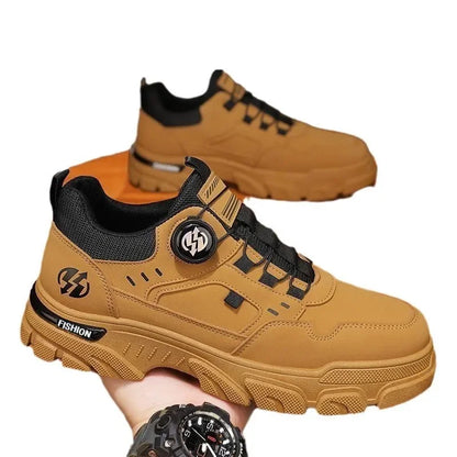 Summer Men's Casual Shoes Leather Men's Sneakers Comfortable Soft Male Work Board Shoes Platform Shoes for Men Men's Sneakers
