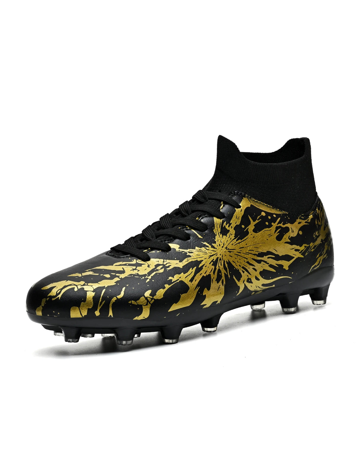 Chaussures de football pour adultes, crampons AG FG, légères, antidérapantes, avec longues pointes, résistantes à l'usure, pour terrain de gazon extérieur.