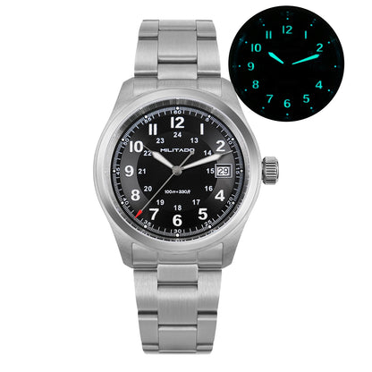 Militado ML08 Quartz Watch Ronda 515/VH31 Movement Domed Sapphire Wristwatch BGW9 Luminous 10Bar Waterproof 38mm Vintage Watches