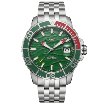 WM Watch Automatic Mechanical Watches NH35 Anti-reflective 200 Water Resistant Sapphire Crystal Welly Merck Watch WM206