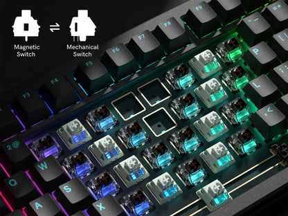 Womier SK75 TMR 3-Modes Wireless Magnetic Mechanical Keyboard Hot Swap Gasket Full Aluminum Gaming Keyboard RGB Keyboard for PC