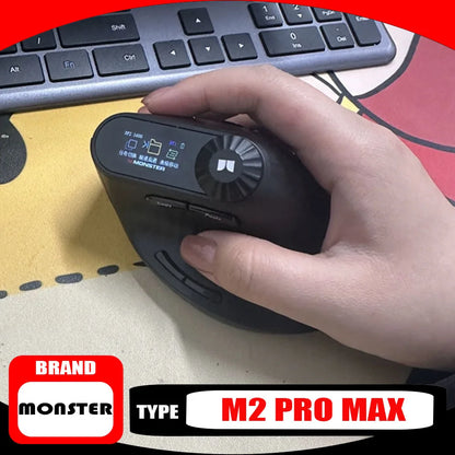 Monster M2 PRO MAX Gaming Mouse Rechargeable Dual Mode DPI Lightweight Custom & Comfortable Ergonomic Wireless Mouse Sensitive