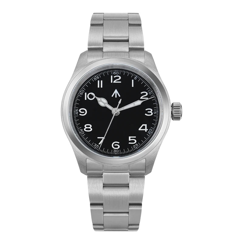 Militado ML08 V2 Vintage Quartz Watch Military VH31 Movement  Double Sapphire Crystal C3 BGW-9 Luminous Waterproof 38mm Watch