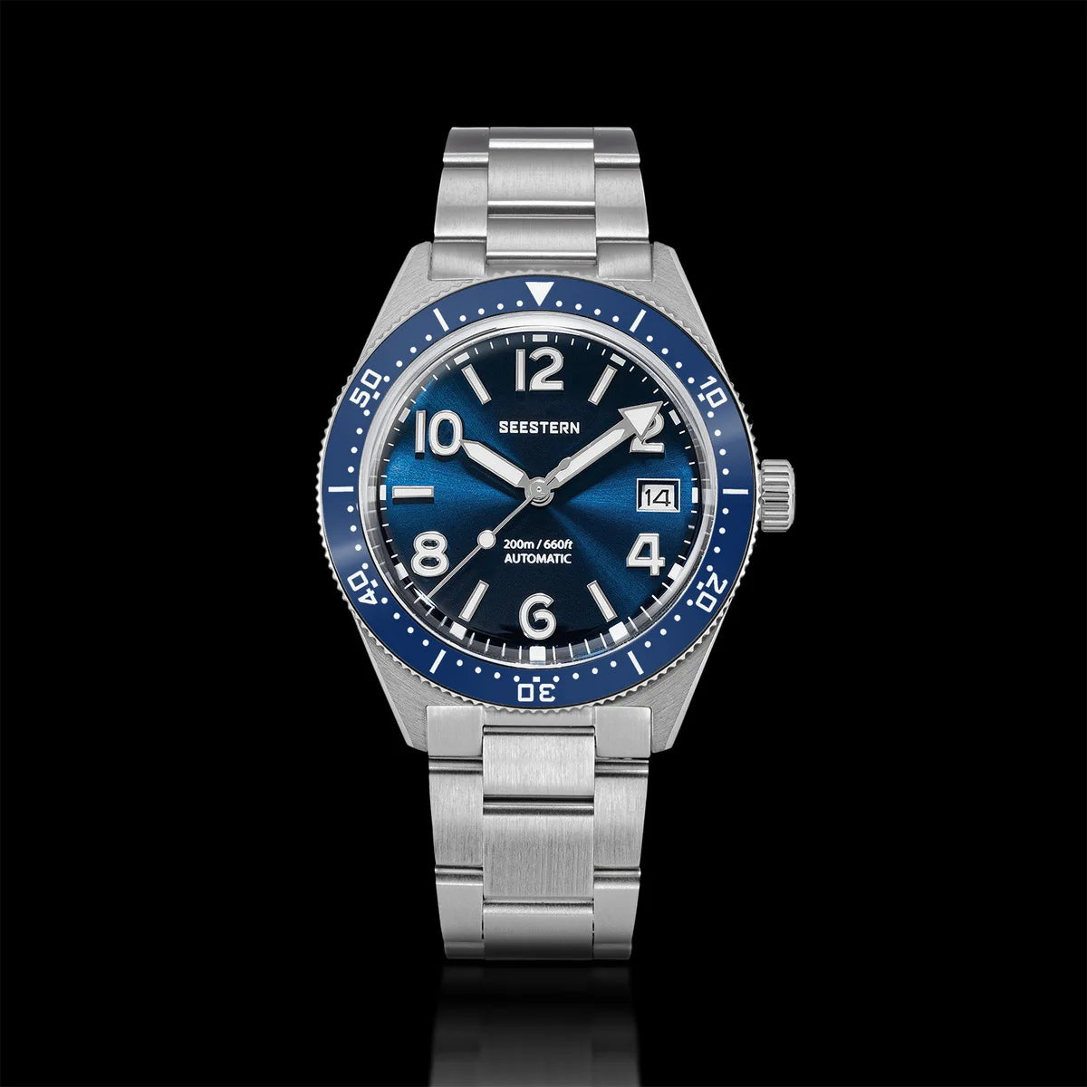 Sugess Diveing Watch of Men Automatic Mechanical Wristwatches 20ATM Waterproof Sapphire NH35A Movement BGW9 Luminous New S434-2