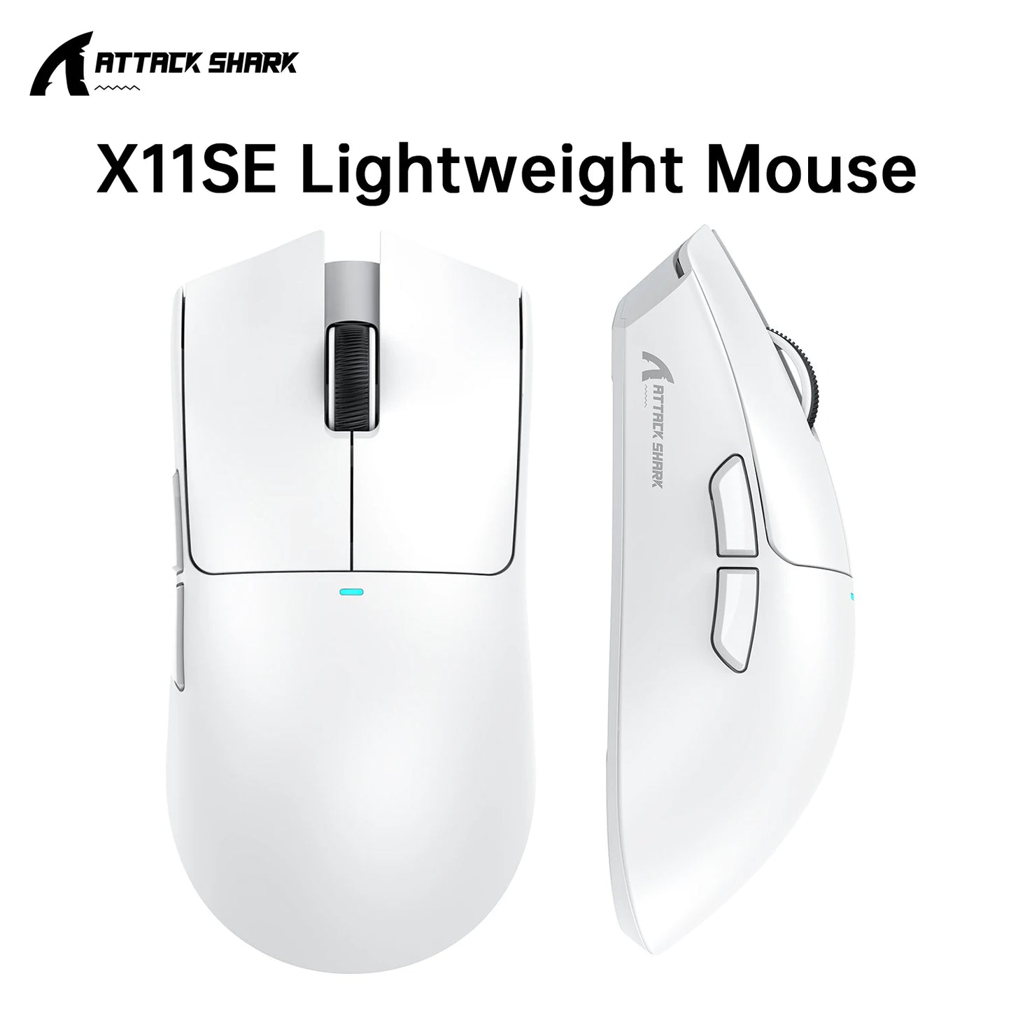 ATTACK SHARK X11 SE Wireless Gaming Mouse 22000 DPI,PixArt PAW3311 Sensor,BT/2.4G/Wired,59g Lightweight,2000W Clicks