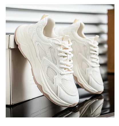 Baskets décontractées pour hommes, printemps-été, semelle souple, antidérapantes, respirantes, chaussures de course en plein air, chaussures de sport Joker pour jeunes