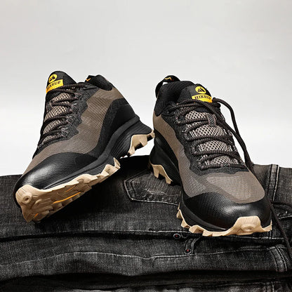 HIKEUP Outdoor Running Shoes Men Women Anti-Skid Hiking Camping Sports Trail Male Safety Footwear Comfort Trekking Sneakers