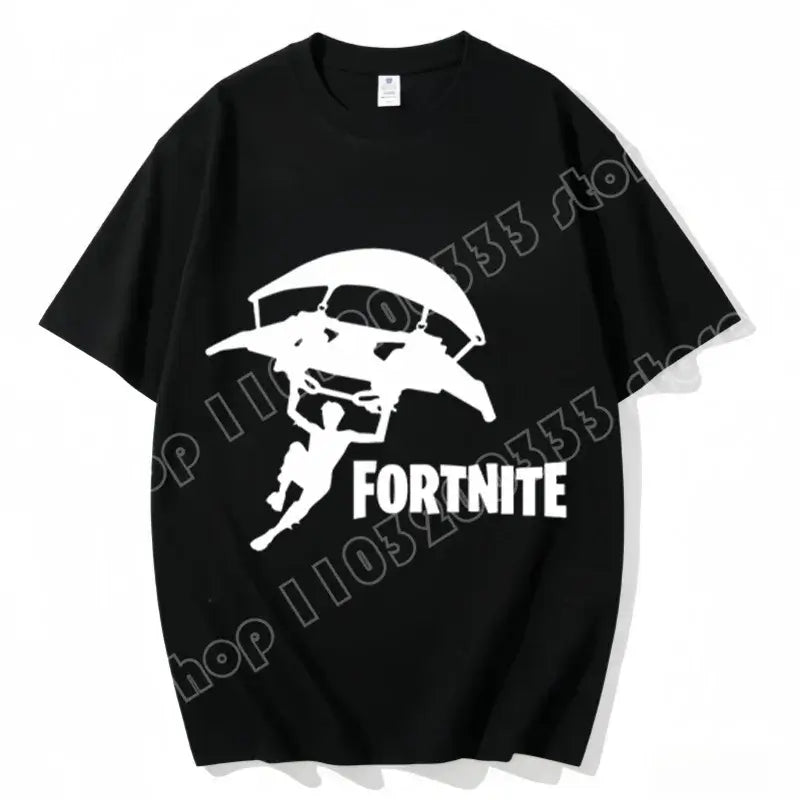 T-shirt Fortnite de gola redonda, unissexo para adulto, moda de dança do jogo, novo, em algodão puro, manga curta, perfeito para uso casual e férias