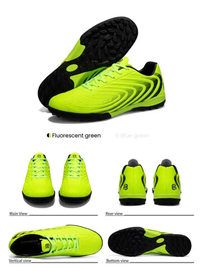 Baasploa Men's Soccer Shoes Comfort Brand Lightweight Turf Training Professional Football Shoes Male Soft Sneakers Non-Slip