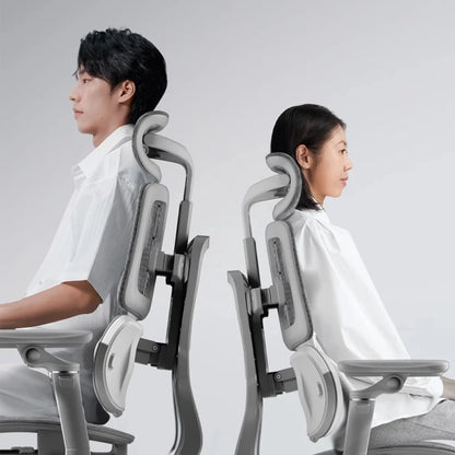 Sedia da ufficio in rete ergonomica executive per computer e gaming, arredo moderno girevole con ruote e regolabile, sedia gaming ergonomica