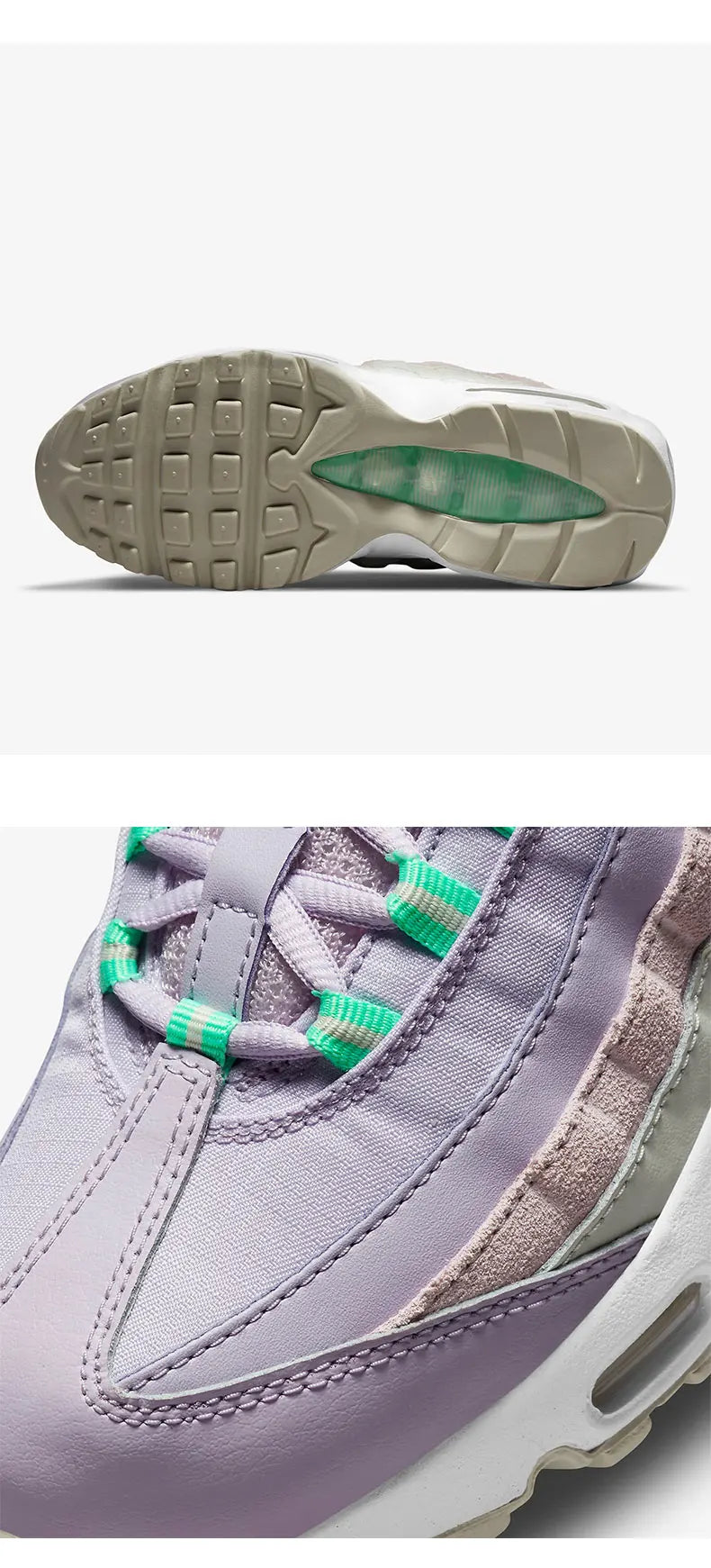 Scarpe sportive da donna Nike genuine AIR MAX 95 con ammortizzazione e comfort per la corsa CZ1642-500