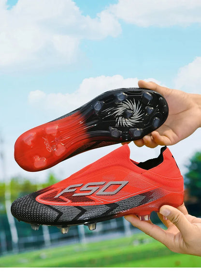Chaussures de Football originales professionnelles pour hommes, confortables, de haute qualité, bottes de Football rapides pour entraînement, chaussures de Football ultralégères