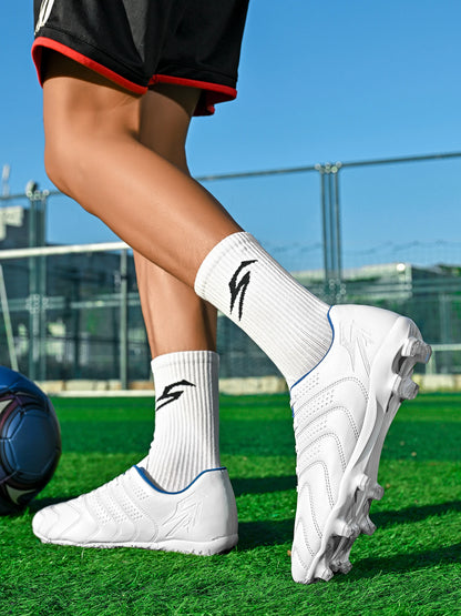 Sport Field AG/FG Soccer Cleats, PU Fabric Sweat-Wicking Upper, TPU Wear-Resistant Sole, Sturdy Durable for Men Women Kids
