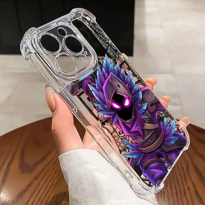 Game Fortnite Phone Case For iPhone 17 16e 16 15 14 13 12 11 Mini Air Pro Max X XR XSMax 7 8 Plus Anti Fall Transparent Cover