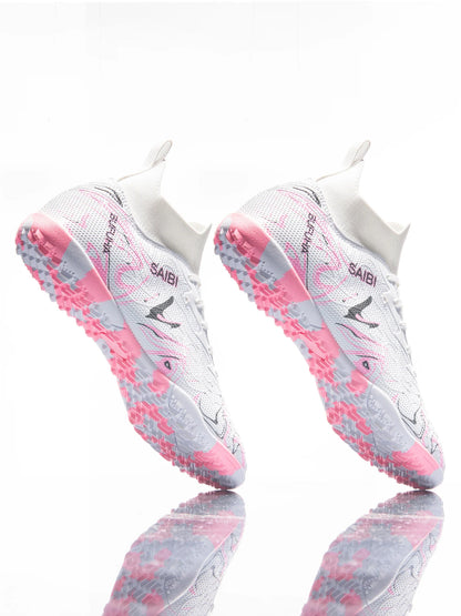 Chaussures de football TF pour adultes, économiques, en tissu PU mélangé, crampons en caoutchouc durables, antidérapantes, pour les passionnés de football amateur.