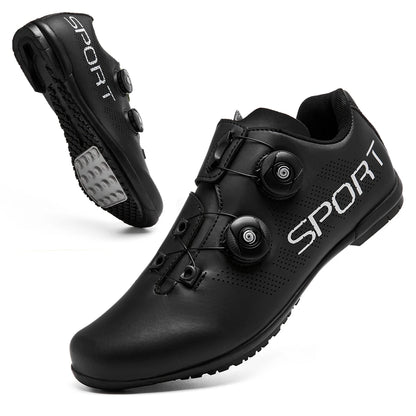Lock-Free Cycling Shoes, Flat Pedal Shoes for Men, Bike Cleat Sneakers, MTB Bicycle Biking Shoes for Women, Breathable Indoor Boots