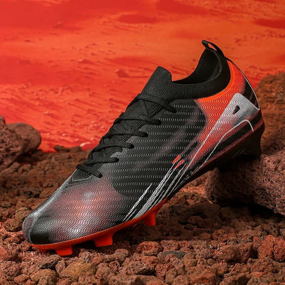 New Men's Football Boots Match Soccer Shoes FG Ultralight Drop Shipping Training Shoes Cleats Outdoor Soccer Non-Slip Long Spikes