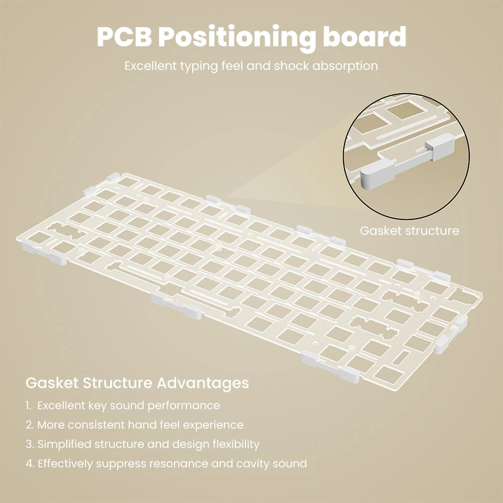 Teclado mecánico con cable RK ROYAL KLUDGE R98Pro Gasket, 98 teclas, RGB, hot-swappable, botón desmontable para gamers, keycaps PBT