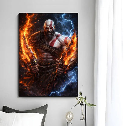 God Of War Poster Wall Art Print Decorative Mural Home Decor Gift Unframed