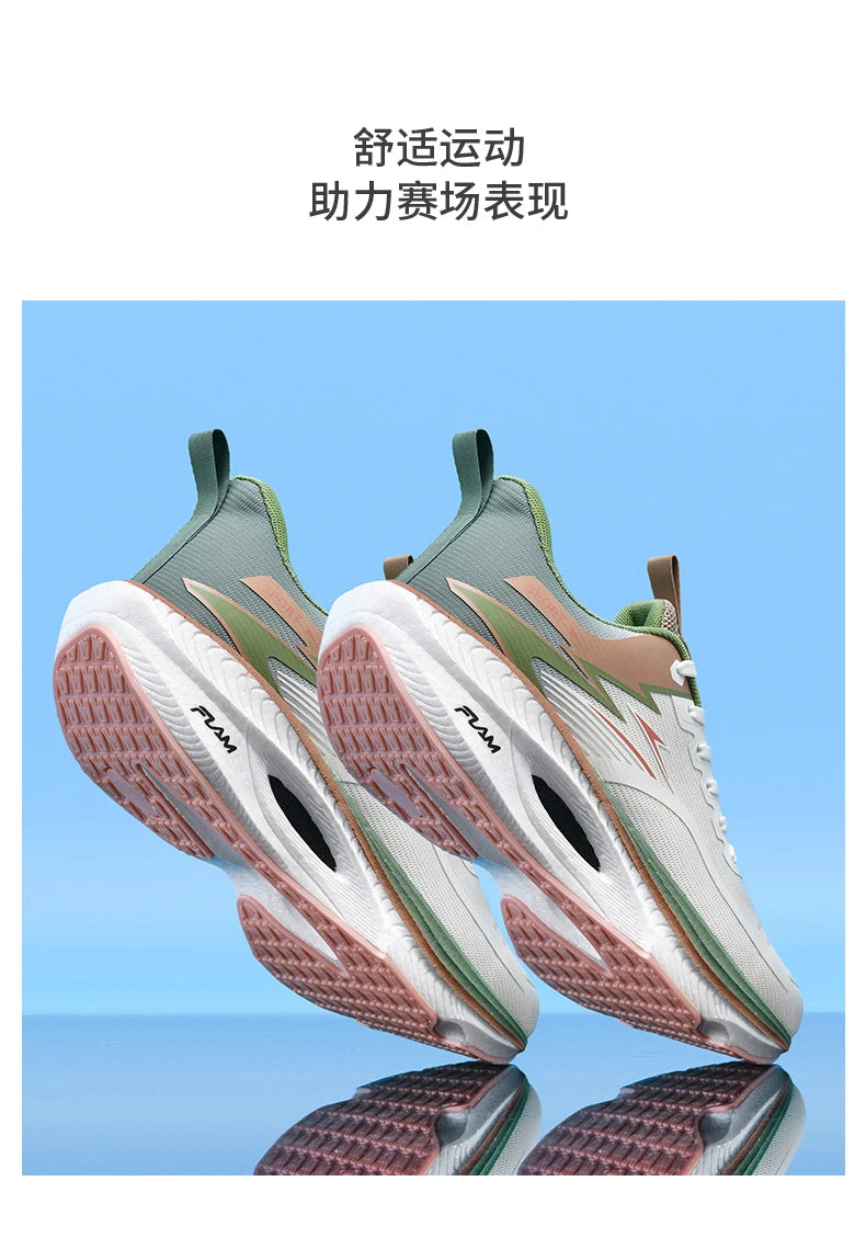 Men's Sports Running Shoes Marathon Air Cushion Breathable Lightweight Comfortable Women's Outdoor Athletic Sneakers Jogging Tennis