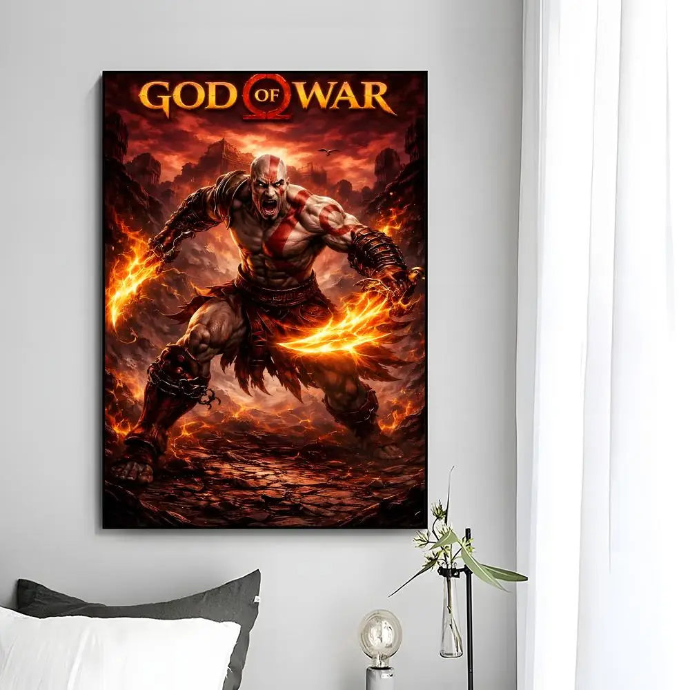 God Of War Poster Wall Art Print Decorative Mural Home Decor Gift Unframed