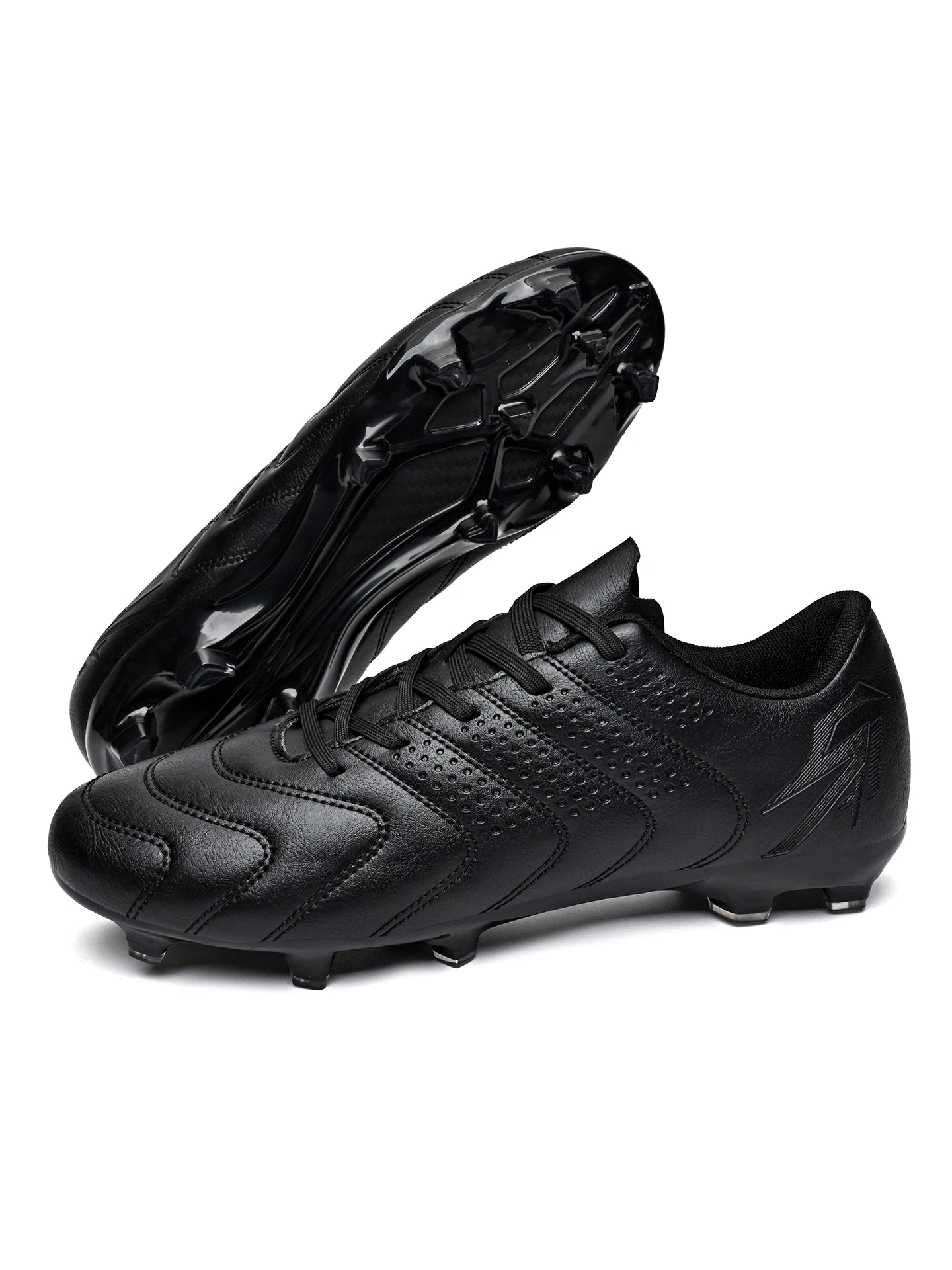 Sport Field AG/FG Soccer Cleats, PU Fabric Sweat-Wicking Upper, TPU Wear-Resistant Sole, Sturdy Durable for Men Women Kids