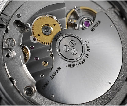 Orologio subacqueo di lusso da uomo San Martin 40mm, Miyota 9015, quadrante smaltato sunburst, automatico meccanico, impermeabile 200m, SN0148