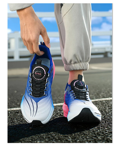 Marathon Carbon Plate Sports Running Shoes for Men, New Breathable Lightweight Mesh Sport Shoes for Women, Comfortable Nonslip Sneakers