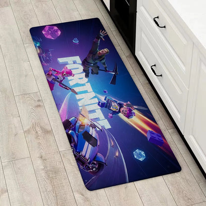 Tapete de Entrada Fortnite para Porta Principal, Antiderrapante, Tapete de Cozinha, Sala de Estar, Varanda e Casa de Banho, Tapete de Chão / Carpete