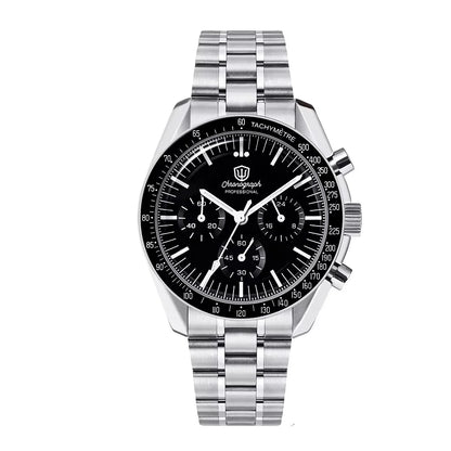 Relógio Masculino Watchdives New Wd1863 Quartz VK63 Chronograph, Safira Abaulada, Impermeável, 39Mm, Aço, Marca Premium, Luxo Business
