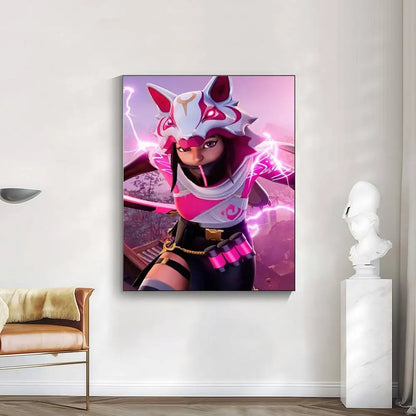 Autocolante poster F-FORTNITE cool em alta definição, ideal para valorizar as paredes da casa e do quarto, disponível em diversos estilos.