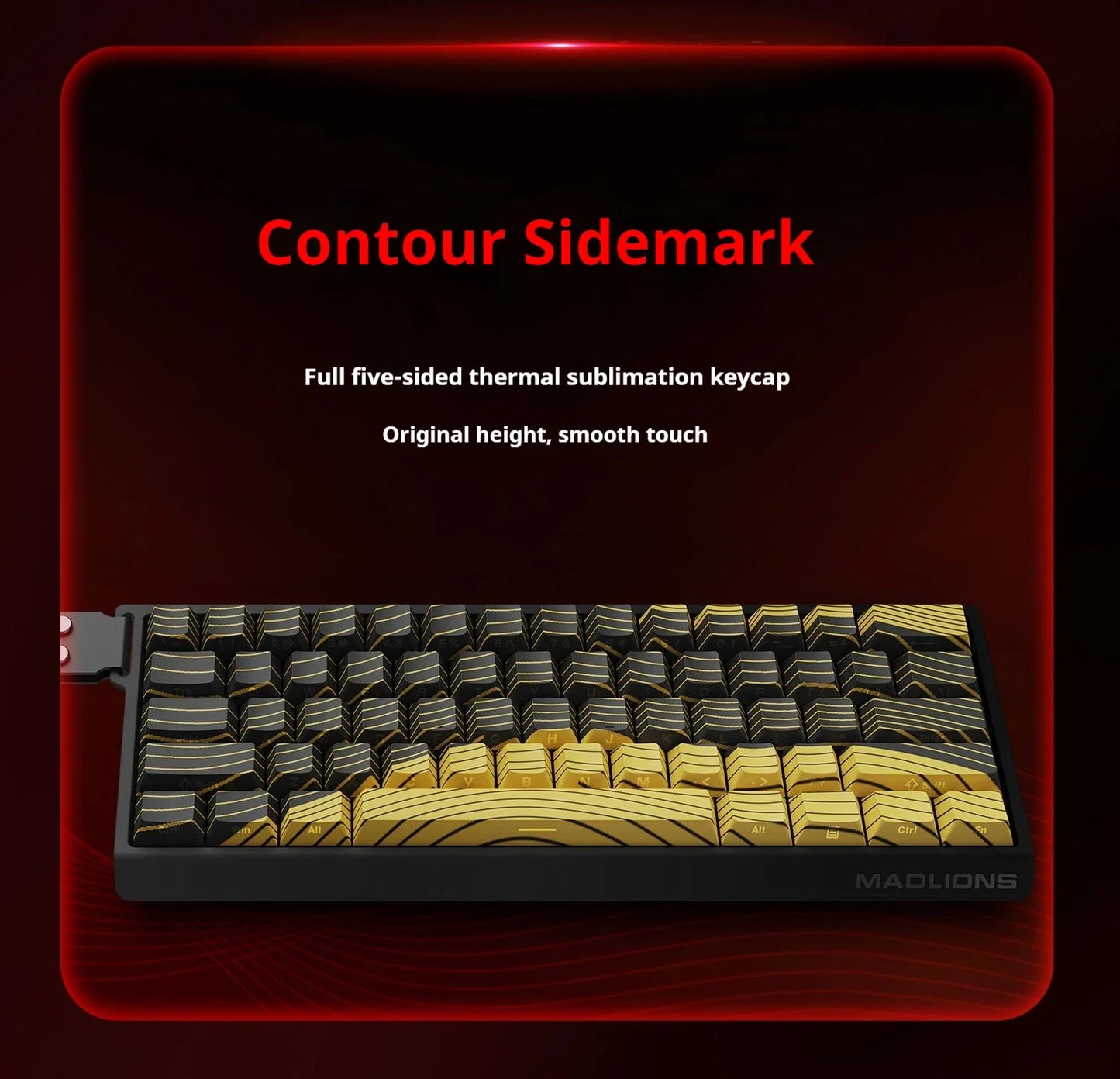 Teclado gaming FGG MAD60 RGB de eje magnético, dedicado para juegos, con hot-swap completo de teclas, respuesta rápida y personalización de nivel inicial