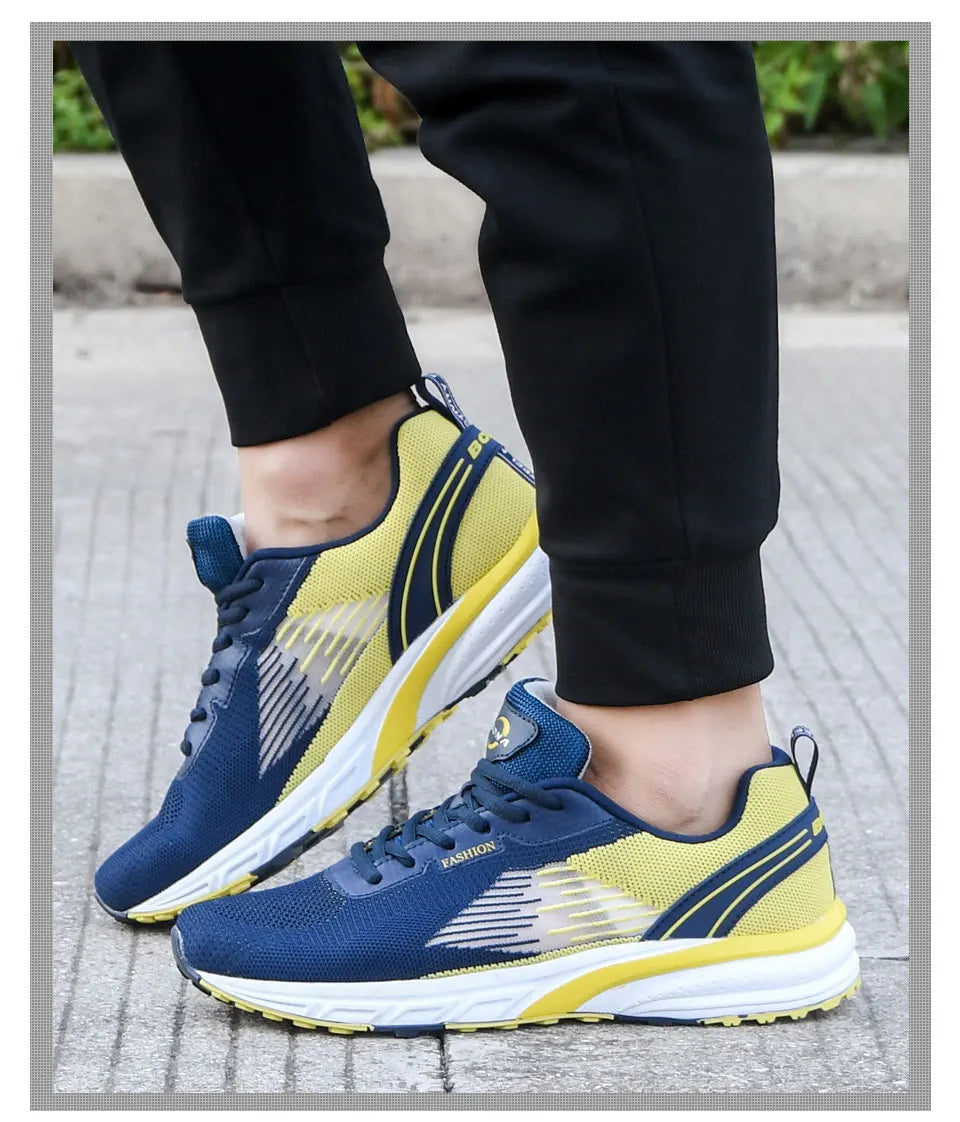 BONA New Popular Style Men's Running Mesh Weaving Upper Sport Shoes Ventilated Jogging Walking Sneakers Lace-Up