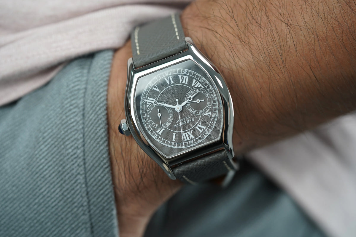 FARASUTE 36mm Luxury Retro Men Quartz Watch VH64 Movement Stainless Steel Sports Fashion Sapphire Glass Waterproof Watch Relogio