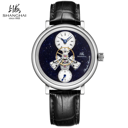 Shanghai The Bund Sky Dome Series Men's Mechanical Watch, 42mm Center Flywheel Automatic, Limited Edition Brand Watch