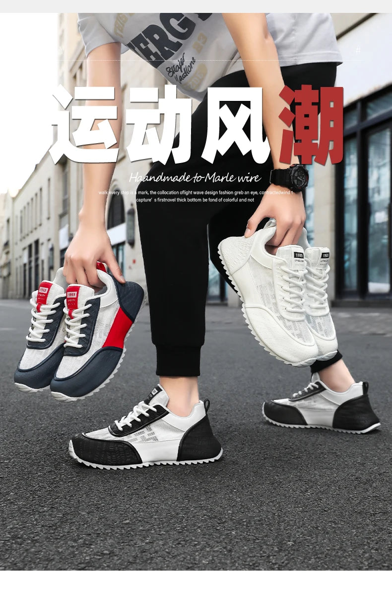 Protección de marca 2026 nuevas zapatillas casuales versátiles de moda deportiva para hombre, ligeras, antideslizantes, transpirables y resistentes al desgaste